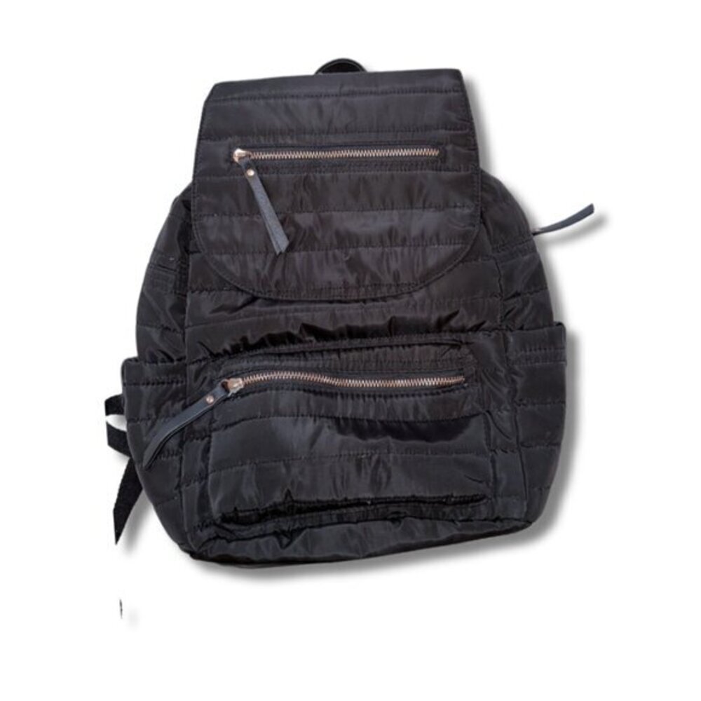 Black Quilted Backpack